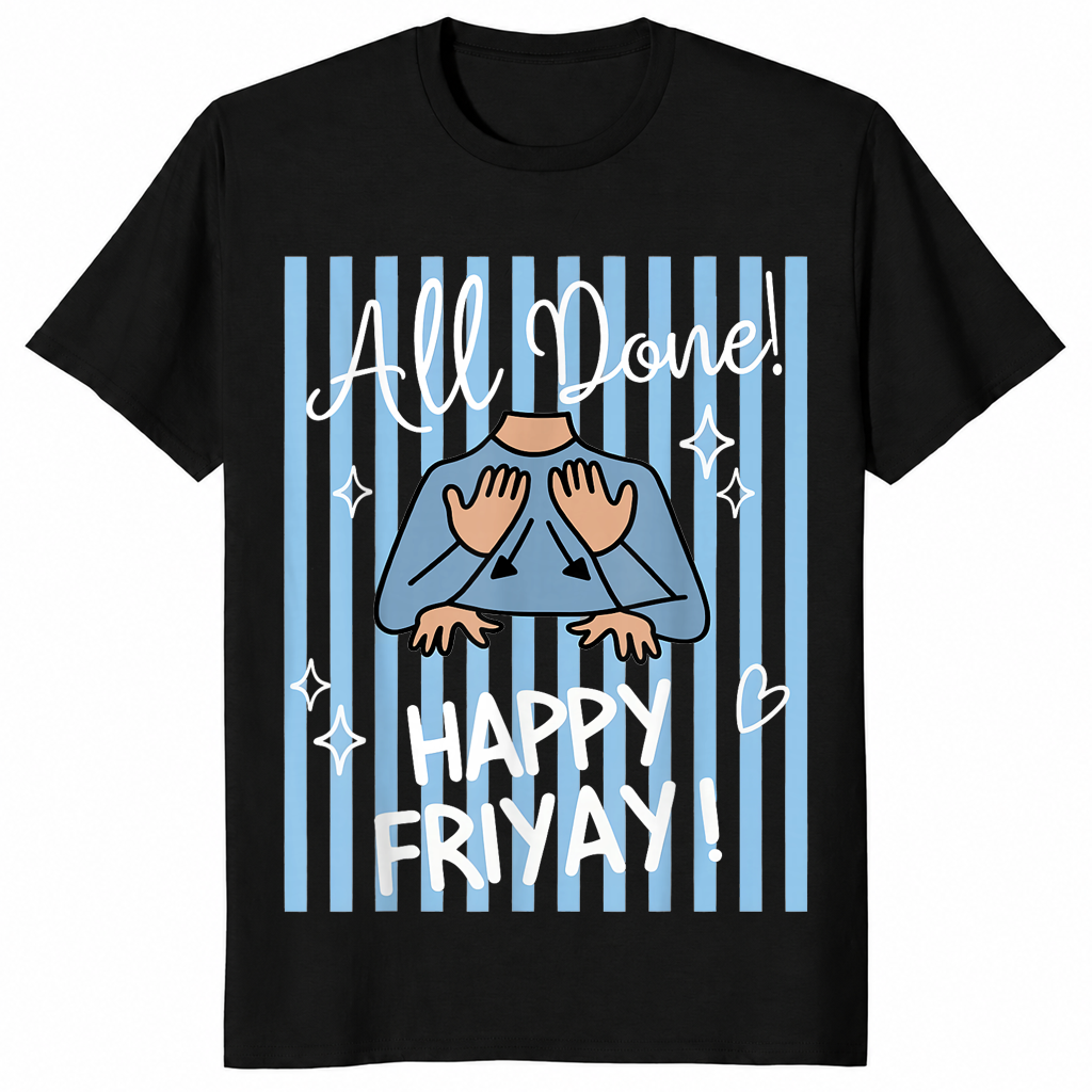 ASL teacher shirt black