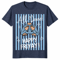 ASL teacher shirt heather navy