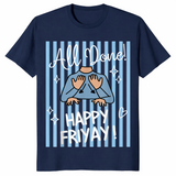 ASL teacher shirt navy