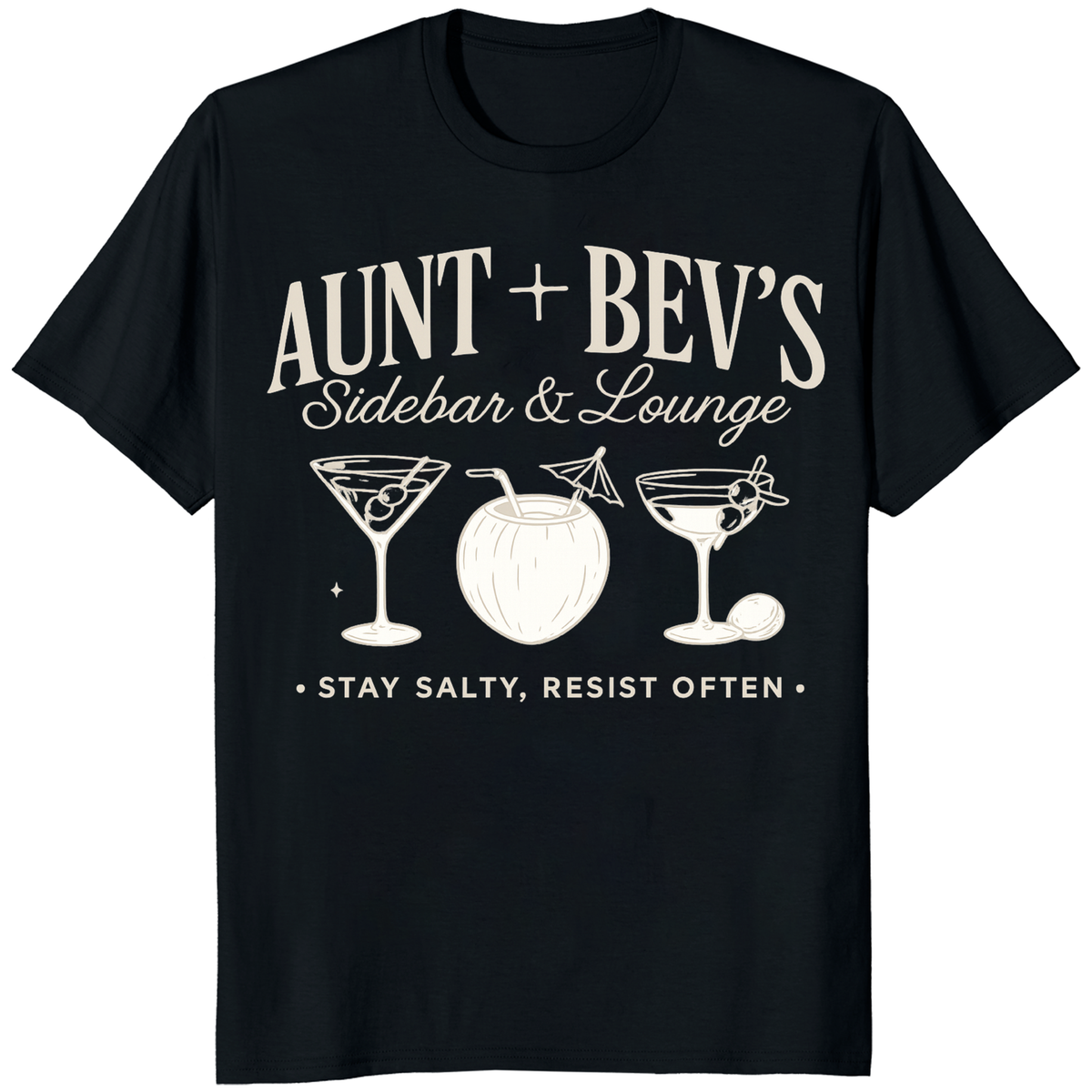 Vintage-Style Aunt Bev’s Sidebar And Lounge Shirt | Stay Salty, Resist Often – Cuccico | Cuccico