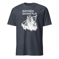 Avenged Sevenfold Chicago 2025 Skull Wings T-Shirt in Heather Navy Blue by Cuccico
