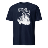 Avenged Sevenfold Chicago 2025 Skull Wings T-Shirt in Navy Blue by Cuccico