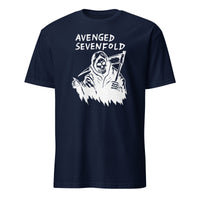 Avenged Sevenfold Chicago 2025 Skull Wings T-Shirt in Navy Blue by Cuccico