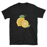 Lemon T-Shirt - Unisex Lemon Print Tee - Lemon Lover Gift - Cuccico Design
