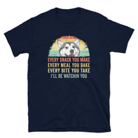 Funny Siberian Husky T-Shirt | Every Snack Every Meal - Cuccico Design
