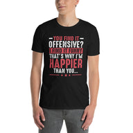 You Find It Offensive? I Find It Funny - Funny Offensive T-Shirt - Cuccico Design