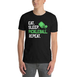 Eat Sleep Pickleball Repeat T-Shirt | Pickleball Gift - Cuccico Design
