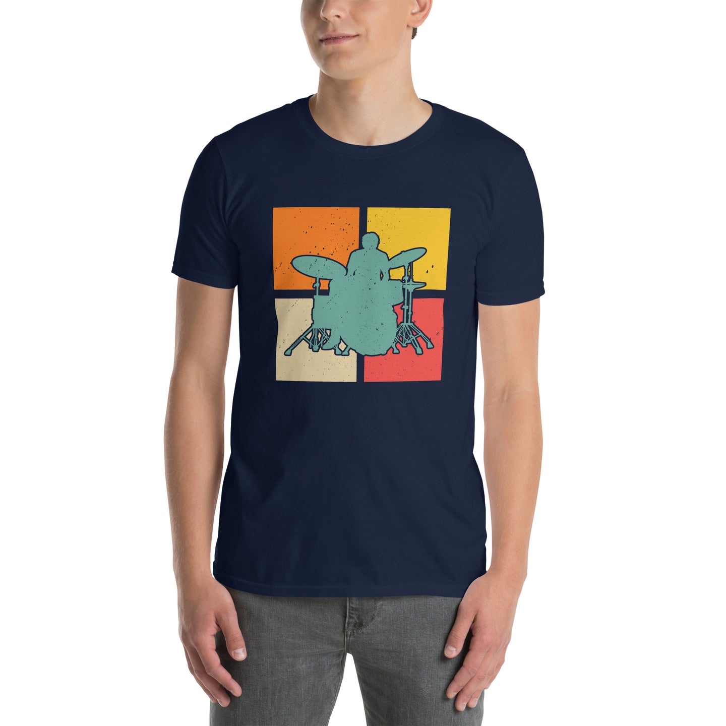 Vintage Drummer T-Shirt - Retro Drumming Shirt Gift - Cuccico Design