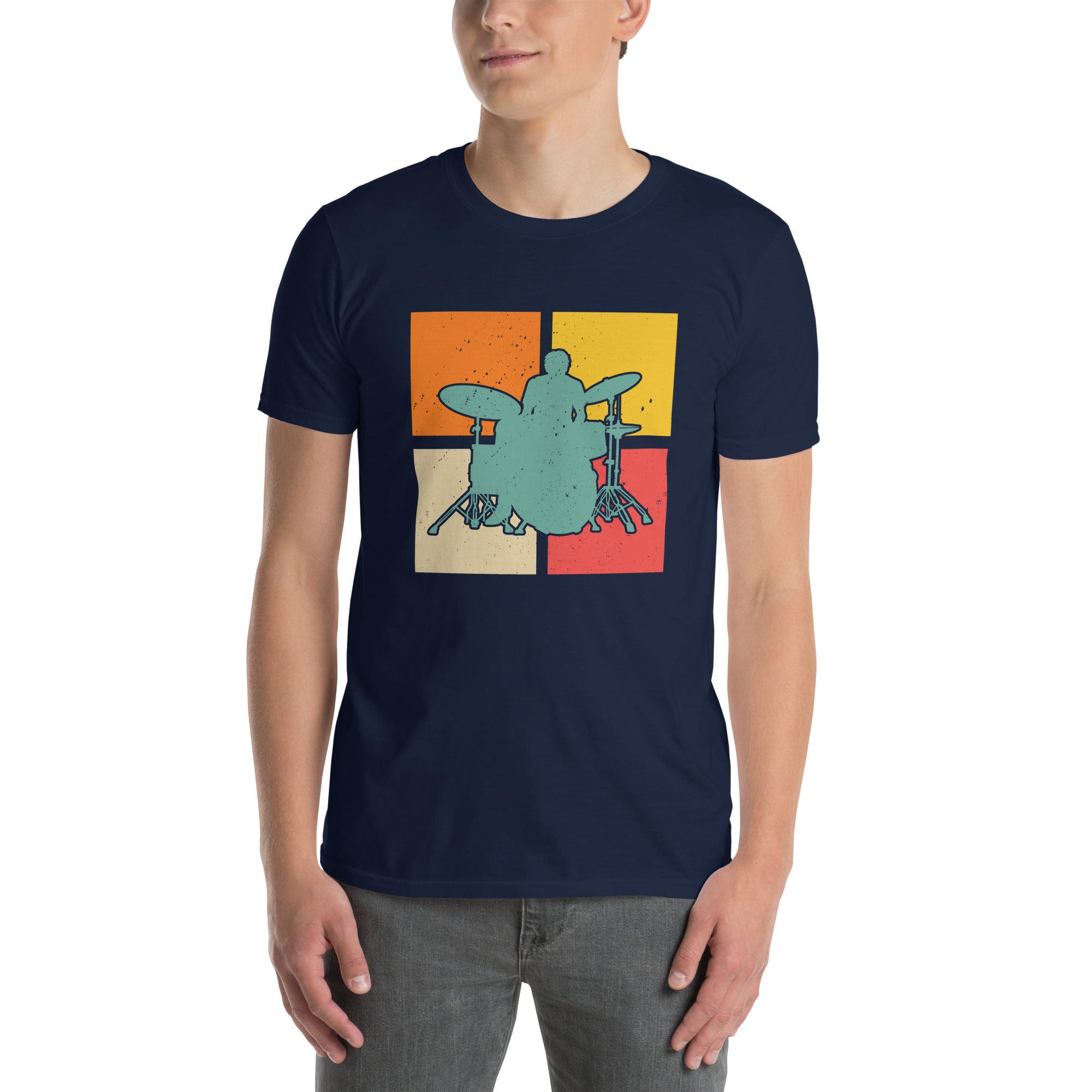 Vintage Drummer T-Shirt - Retro Drumming Shirt Gift - Cuccico Design