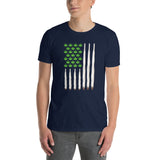 Funny USA Flag Weed T-Shirt | 4th of July Cannabis Shirt - Cuccico Design