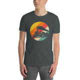 Vintage Train T-Shirt | Retro Sunset Railroad Gift - Cuccico Design