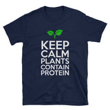Funny Vegan T-Shirt | Plants Contain Proteins Gift - Cuccico Design