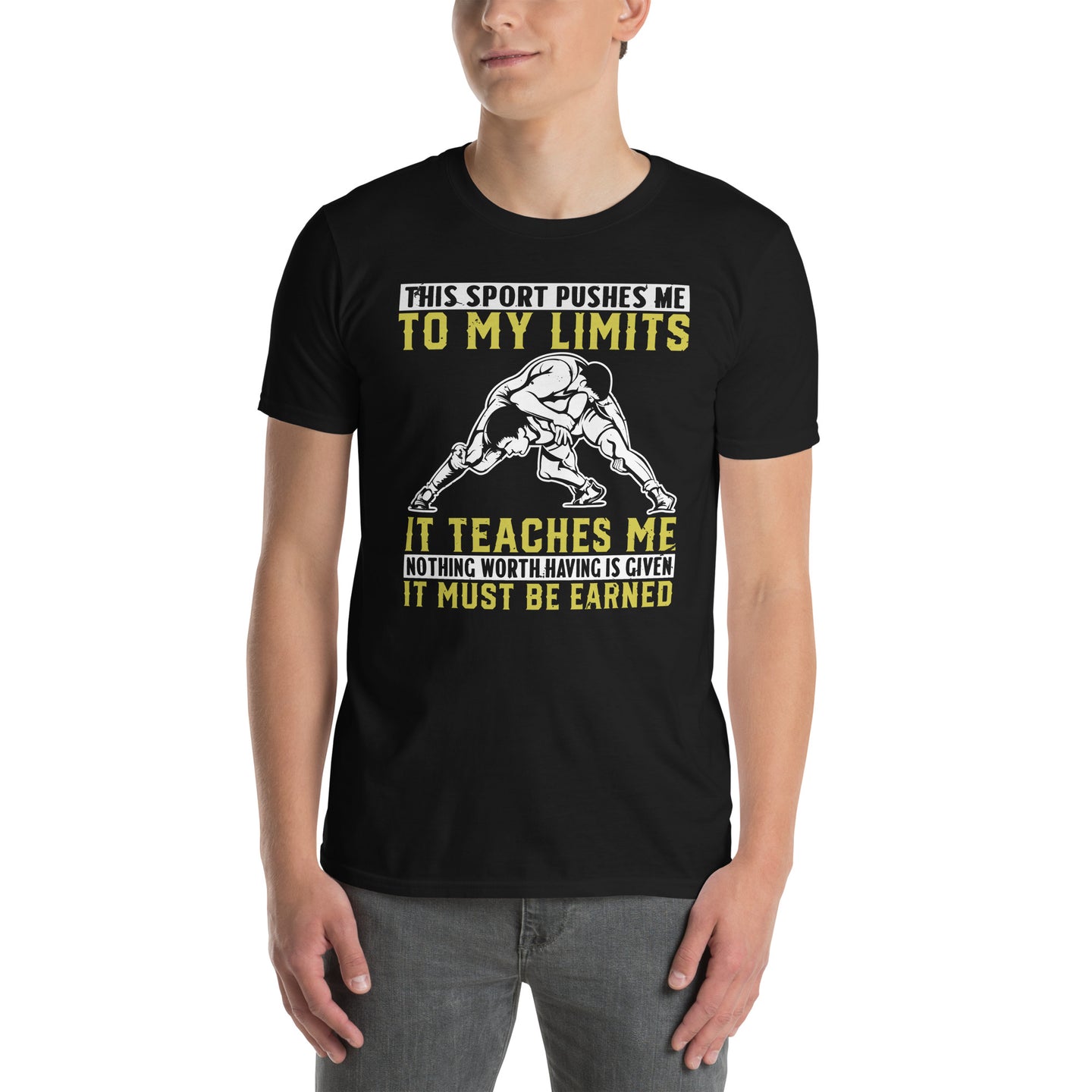 Wrestling T-Shirt | Motivation Gift for Wrestler, Coach & Team - Cuccico Design