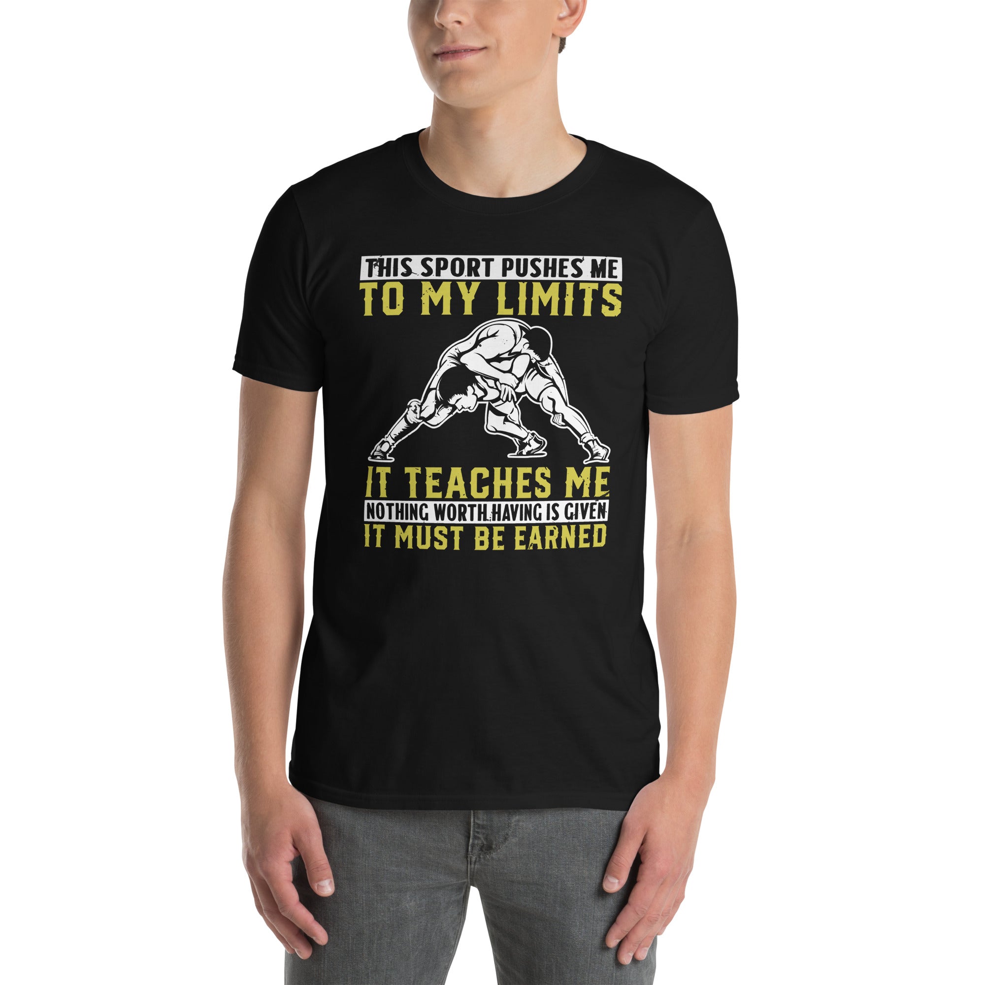 Wrestling T-Shirt | Motivation Gift for Wrestler, Coach & Team - Cuccico Design