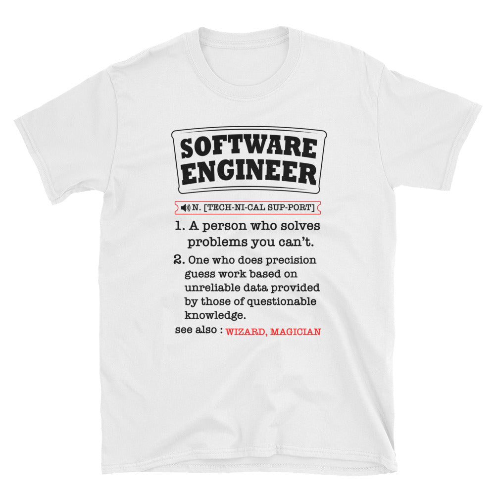 Funny Software Engineer Definition Shirt - Programmer Gift Tee - Cuccico Design