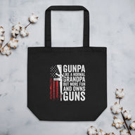 Funny Gunpa Eco Tote Bag - Organic Cotton Reusable Gift - Cuccico Design