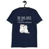 Feminist T-Shirt: To Do List Pet Cats Design | Girl Power - Cuccico Design