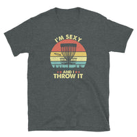 Funny 'Sexy I Throw It' Disc Golf T-Shirt | Vintage Style - Cuccico Design