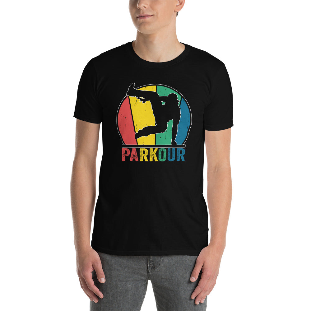 Retro Parkour Freerunning Traceur Short-Sleeve T-Shirt - Cuccico Design