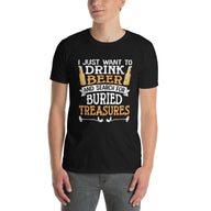 Metal Detecting T-Shirt: Beer & Buried Treasures - Cuccico Design