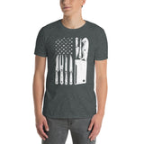 Chef Knife American Flag T-Shirt - Patriotic Cooking Shirt - Cuccico Design