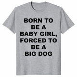 Baby girl big dog shirt sport grey