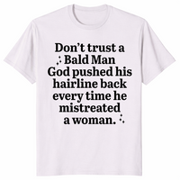 Bald Man Hairline Shirt | Sarcastic Karma Humor Tee | Cuccico