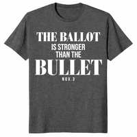 Ballot stronger than bullet in dark heather