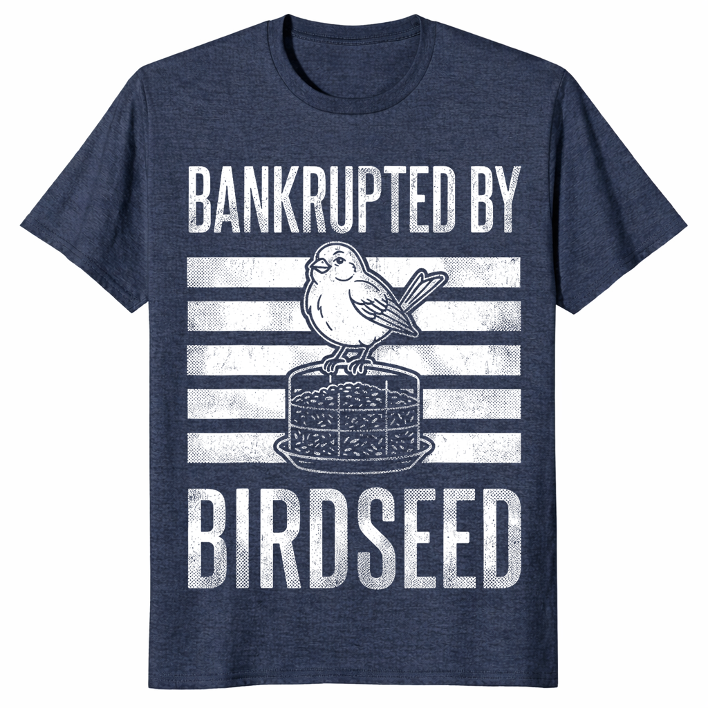 Bankrupted By Birdseed Funny Bird Watching Lover T-Shirt | Cuccico