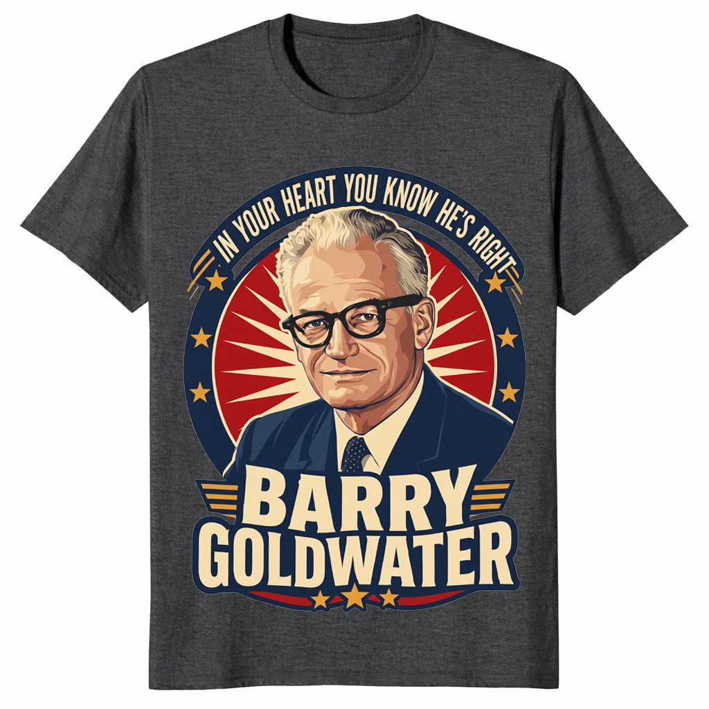 Barry Goldwater shirt dark heather grey