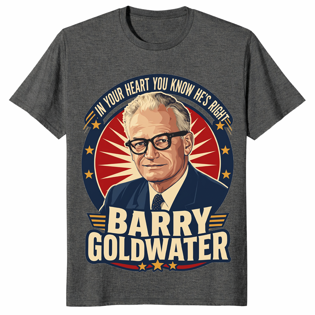 Barry Goldwater shirt dark heather