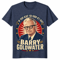 Barry Goldwater shirt heather navy