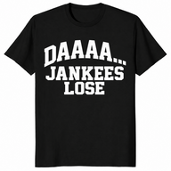 Baseball rivalry shirt in black, funny rival fan trash talk tee