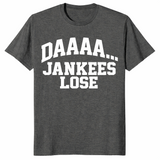 Baseball rivalry shirt in dark heather, funny rival fan trash talk tee