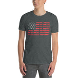 Vintage Train American Flag T-Shirt | Locomotive Gift - Cuccico Design