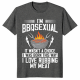 BBQsexual funny grilling shirt dark heather