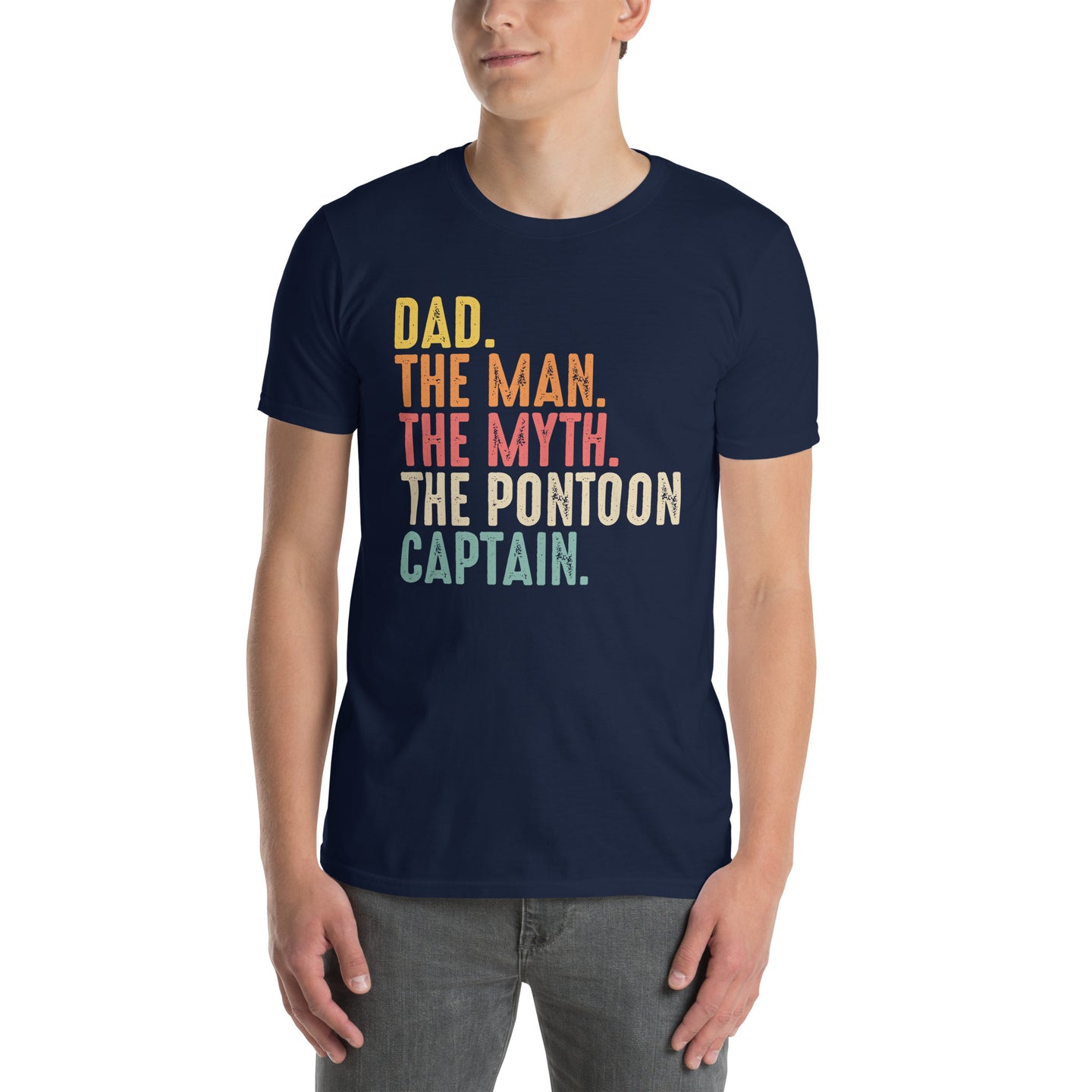 Dad The Pontoon Captain T-Shirt - Funny Boating Gift - Cuccico Design