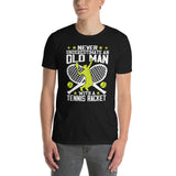 Never Underestimate An Old Man Tennis T-Shirt - Funny Gift - Cuccico Design