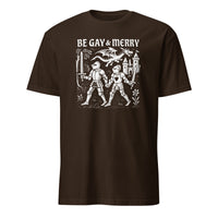 Be Gay & Merry Medieval Fantasy LGBTQ Tee in Dark Chocolate by Cuccico
