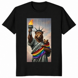 Bear Pride Statue Of Liberty LGBTQ Pride Month T-Shirt | Cuccico
