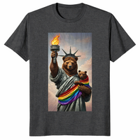 Bear Pride Statue Of Liberty LGBTQ Pride Month T-Shirt | Cuccico