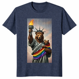 Bear Pride Statue Of Liberty LGBTQ Pride Month T-Shirt | Cuccico
