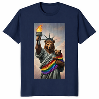 Bear Pride Statue Of Liberty LGBTQ Pride Month T-Shirt | Cuccico