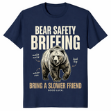 Bear safety briefing shirt in navy