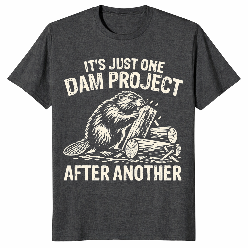 Beaver Dam Shirt in dark heather grey