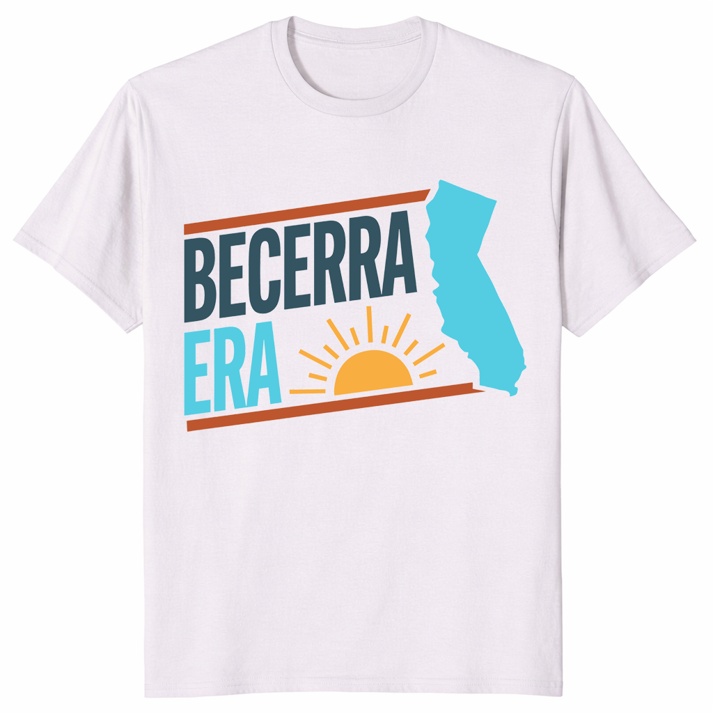 Becerra Era Xavier Becerra California 2026 shirt in ice grey