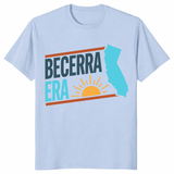 Becerra Era California governor 2026 graphic shirt in light blue