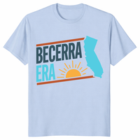 Becerra Era California governor 2026 graphic shirt in light blue