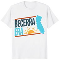 Becerra Era shirt for Governor California 2026 in white