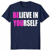 Believe in yourself shirt in navy